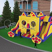 Pussy Cat Bounce House With Slide